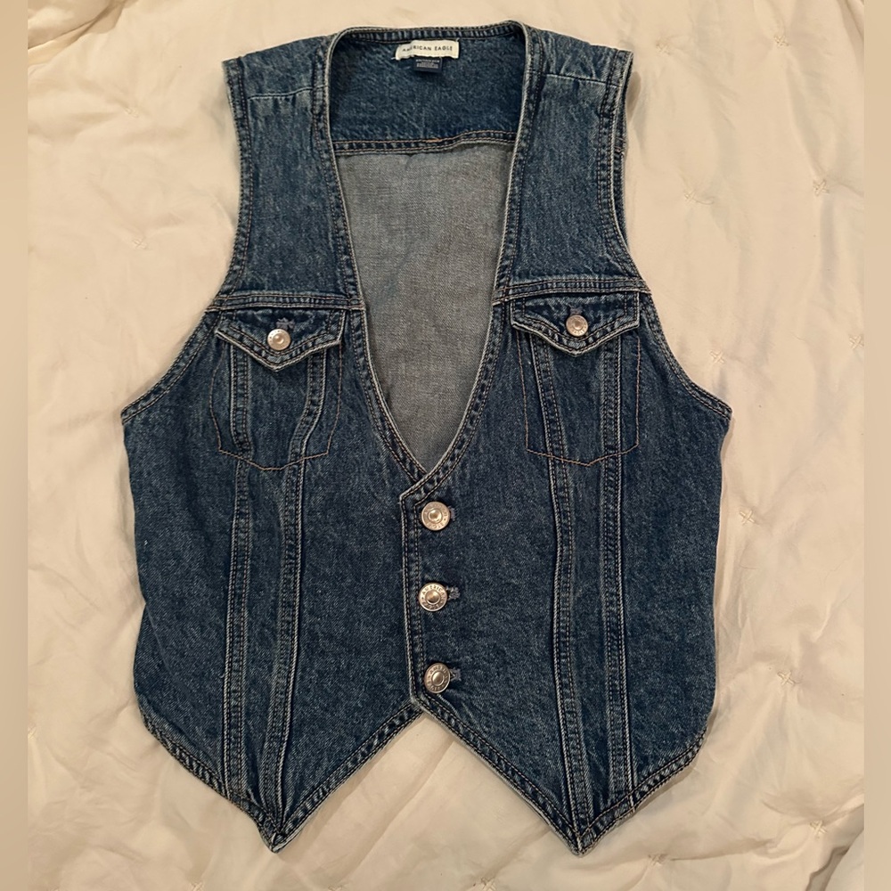 American Eagle Denim Vest